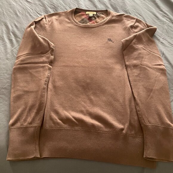 Burberry Men's Logo Elbow Check Sweater - Picture 3 of 7